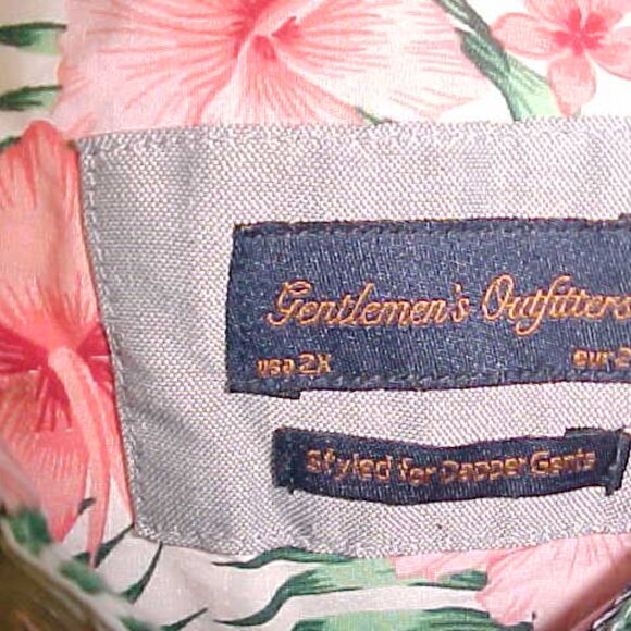 Gentlemans Outfitters 2X short sleeve  shirt Men’s Floral Print - Picture 2 of 4